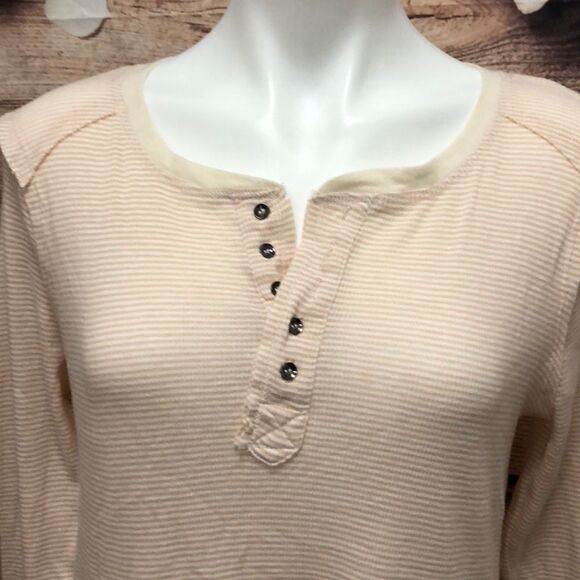 Umgee long sleeve striped Henley - Picture 2 of 7